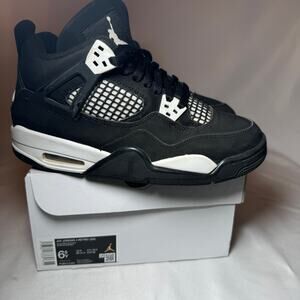 Size 6.5 - Nike Air Jordan 4 Retro GS White Thunder Men's Shoes